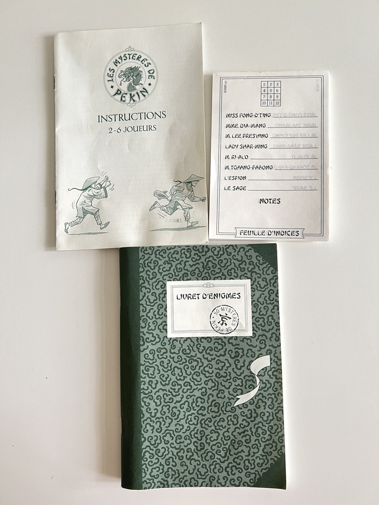 Jeu de société Les mystères de Pékin - 1987