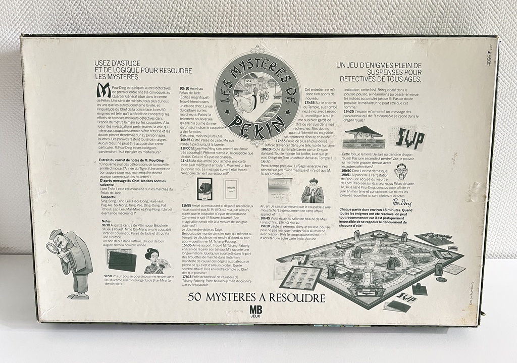 Jeu de société Les mystères de Pékin - 1987