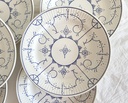 Lot de 6 assiettes à dessert Royal Boch Copenhague