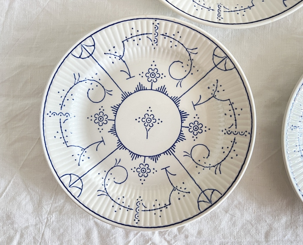 Lot de 6 assiettes à dessert Royal Boch Copenhague