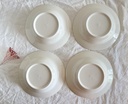 Lot de 4 assiettes creuses à bord vert pastel Zik Konakovo