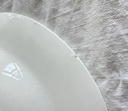 Lot de 4 assiettes creuses à bord vert pastel Zik Konakovo