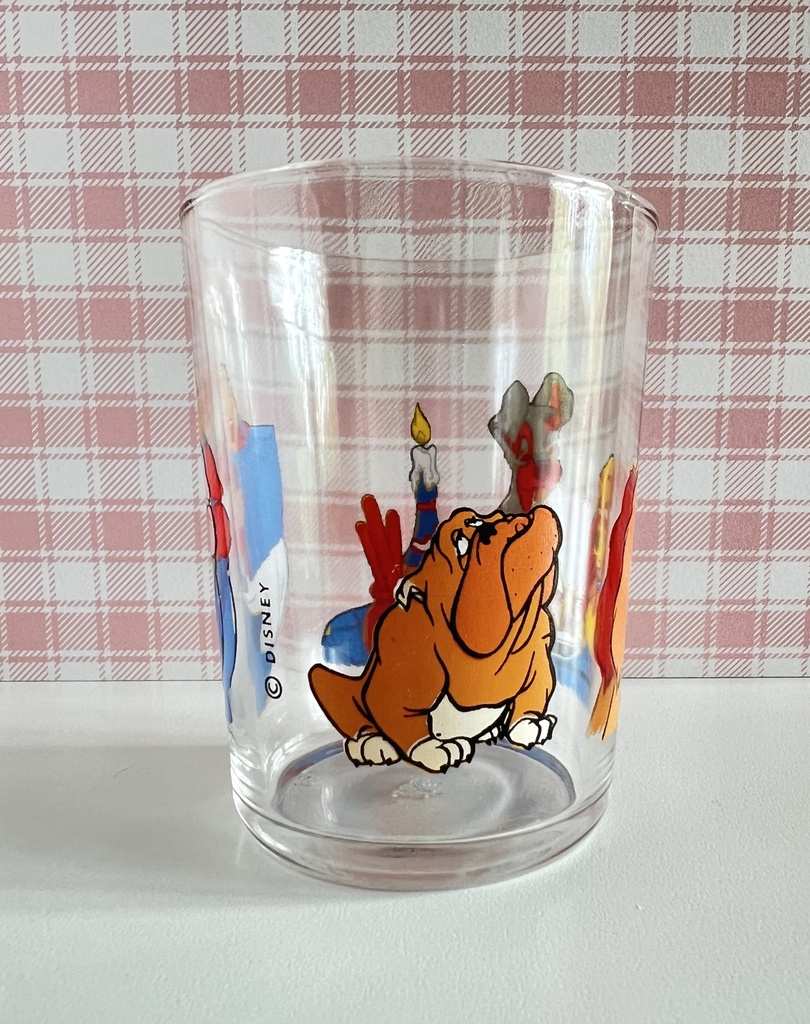 Petit verre à eau La Belle et le Clochard - Disney