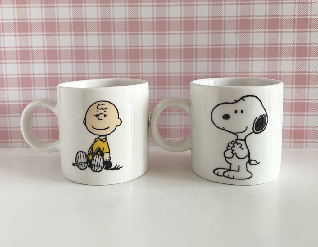 Duo de tasses Charlie Brown et Snoopy