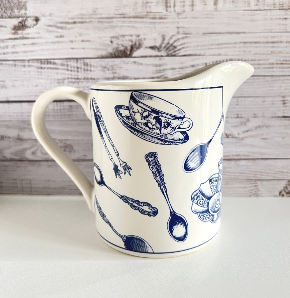 Pot à lait Fitz & Floyd Habitat Americana Colony Blue