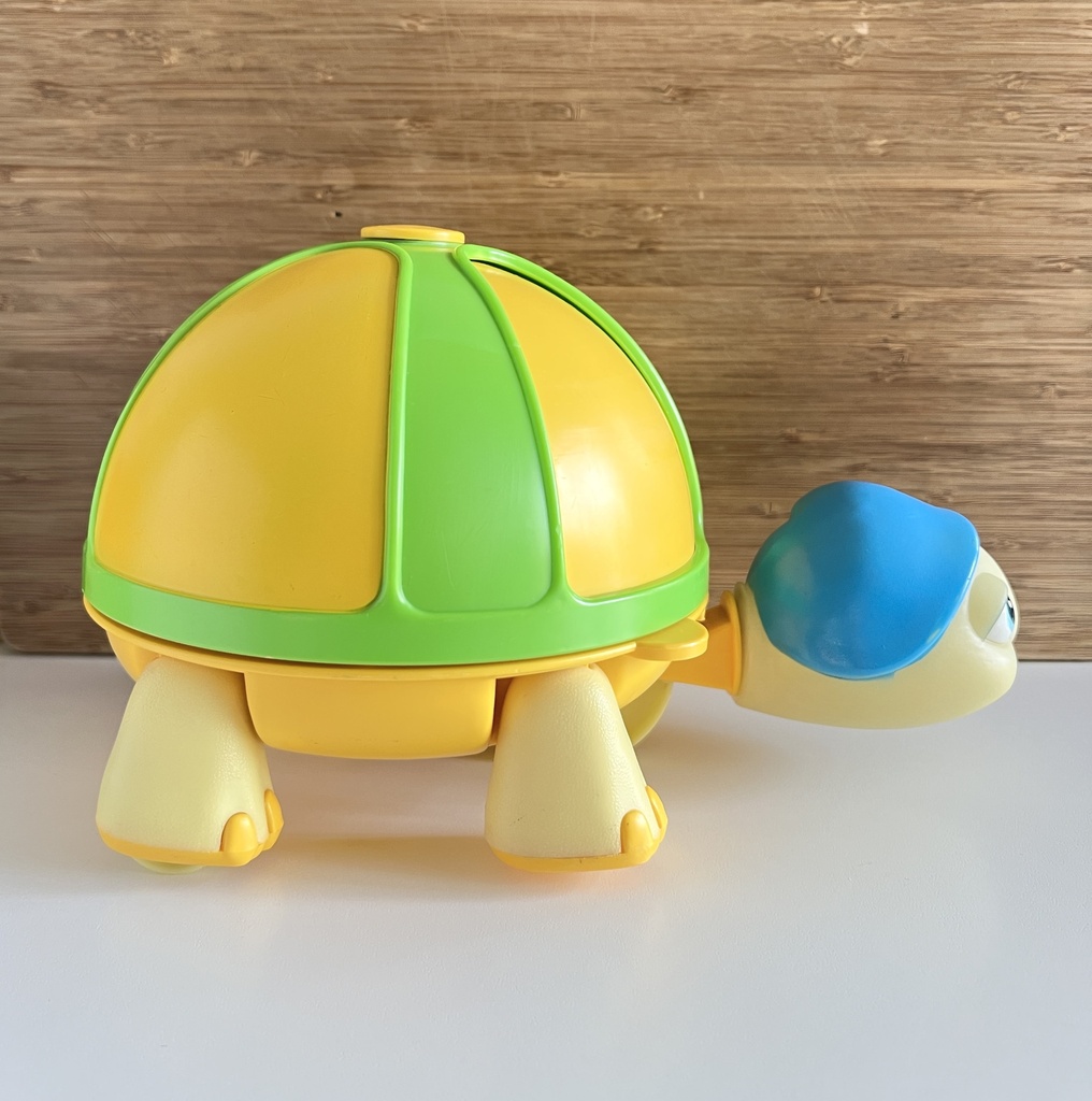 Luxi-Tortue et sa figurine Sauterelle Les Luxioles