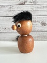 Décapsuleur diablotin en bois avec cheveux