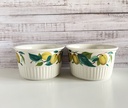 Lot de 4 ramequins à soufflé décor de prunes Villeroy & Boch