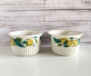 Lot de 4 ramequins à soufflé décor de prunes Villeroy & Boch