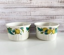 Lot de 4 ramequins à soufflé décor de prunes Villeroy & Boch