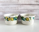 Lot de 4 ramequins à soufflé décor de prunes Villeroy & Boch