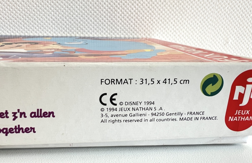 Puzzle Aladdin de Disney - Nathan 1994