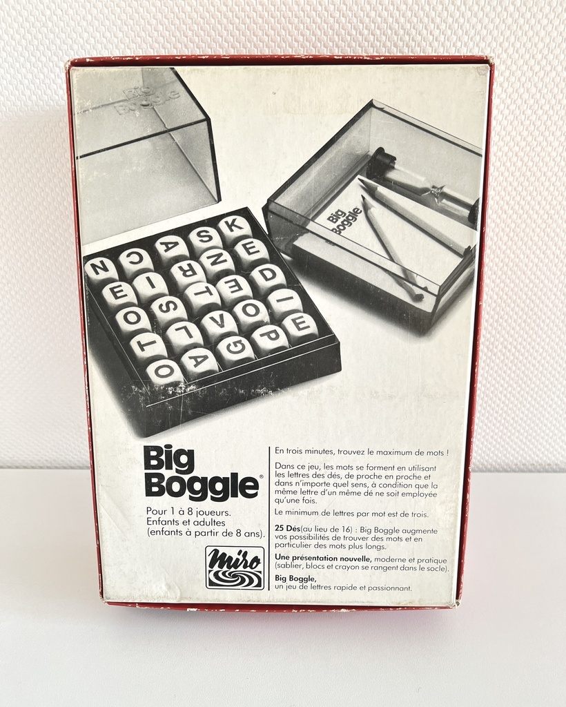 Jeu de société Big Boggle - Miro 1980