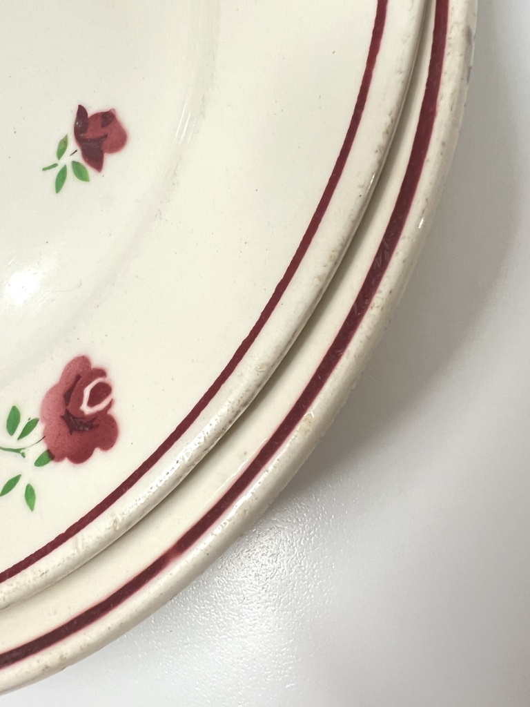 Lot de 2 assiettes plates Badonviller Mireille