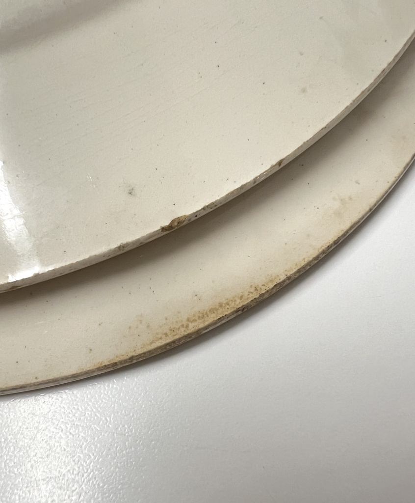 Lot de 2 assiettes plates Badonviller Mireille