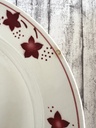 Lot de 2 assiettes creuses Boch Mercure rouge