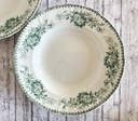 Lot de 2 assiettes creuses Boch Minerva vert