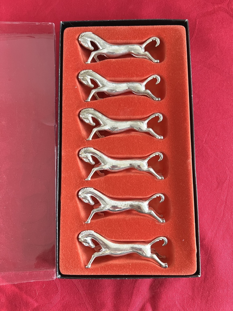 Boîte de 6 repose-couverts / porte-couteaux Cheval