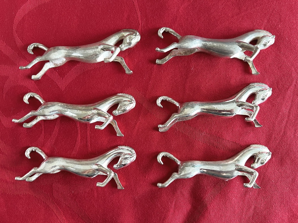 Boîte de 6 repose-couverts / porte-couteaux Cheval
