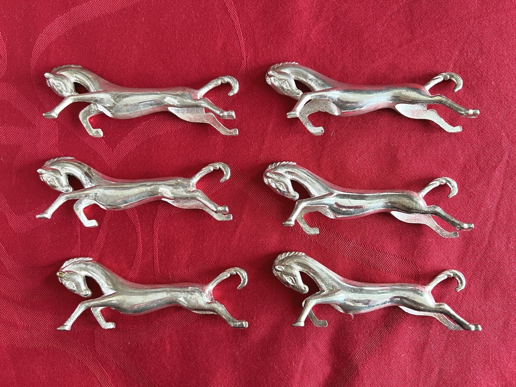 Boîte de 6 repose-couverts / porte-couteaux Cheval