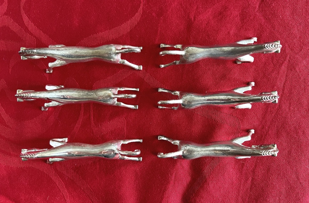 Boîte de 6 repose-couverts / porte-couteaux Cheval