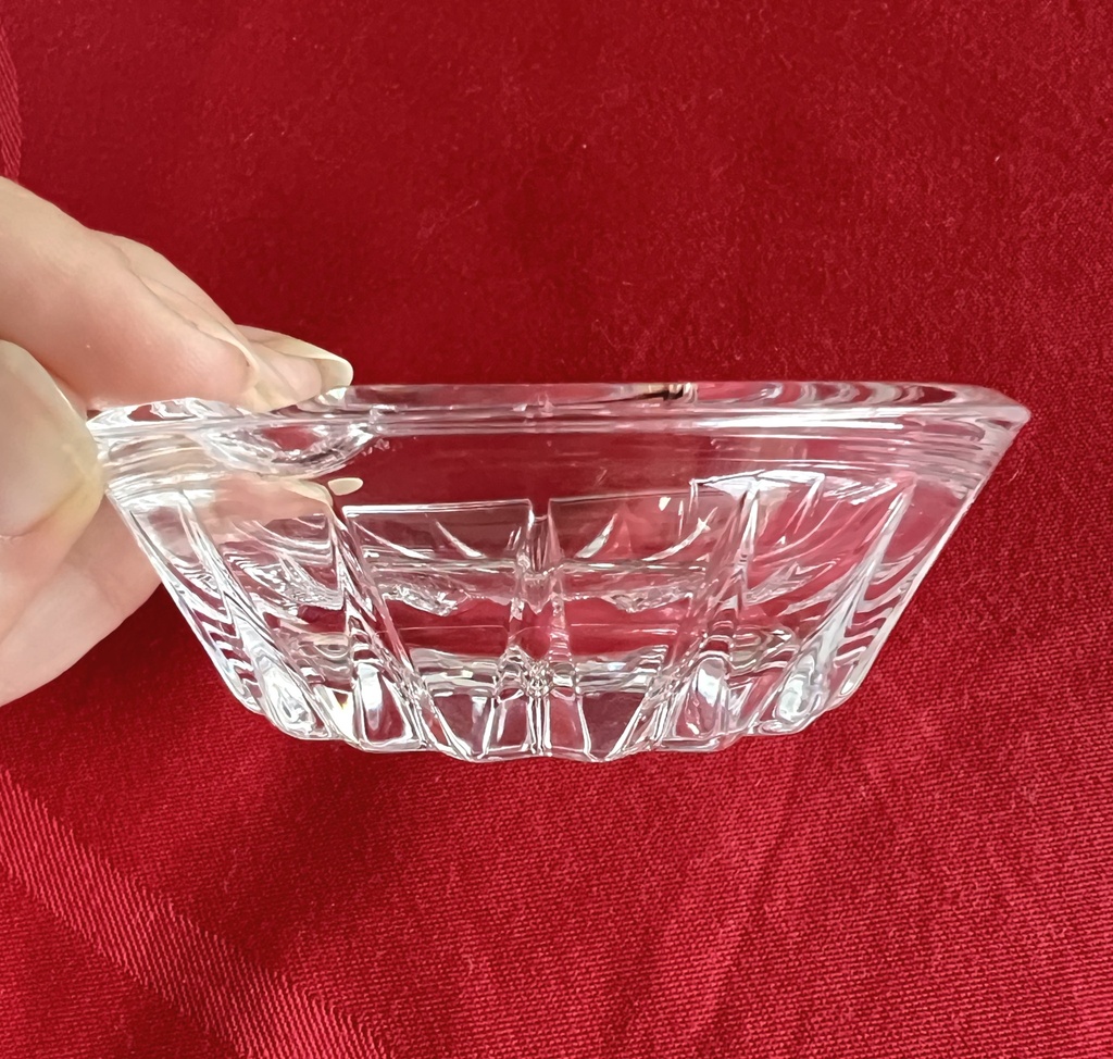 Lot de 2 cendriers ronds Val Saint-Lambert