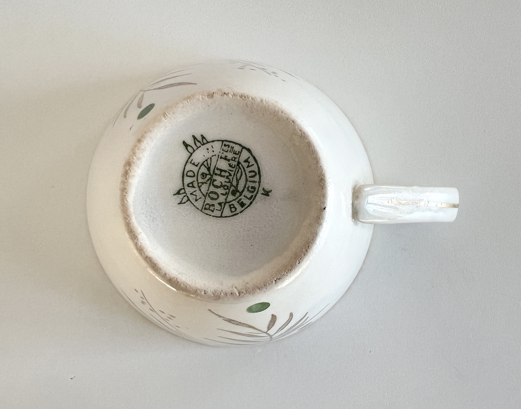 Lot de 2 tasses Boch Brigitte (Palme)