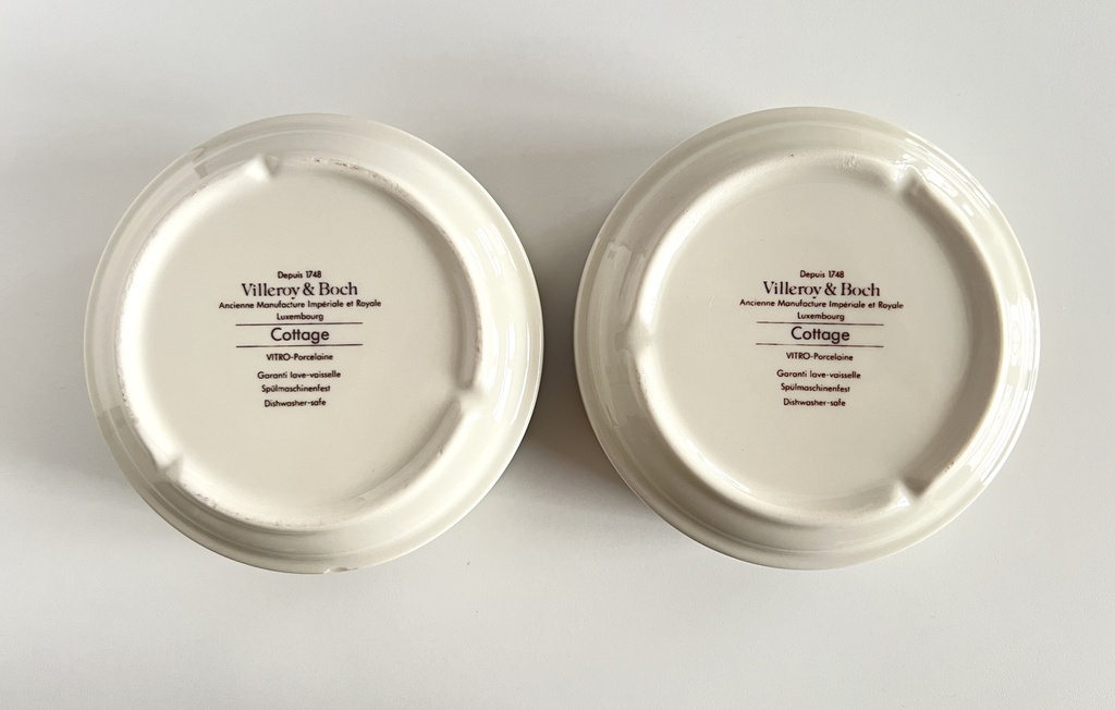 Lot de 2 bols Villeroy & Boch Cottage