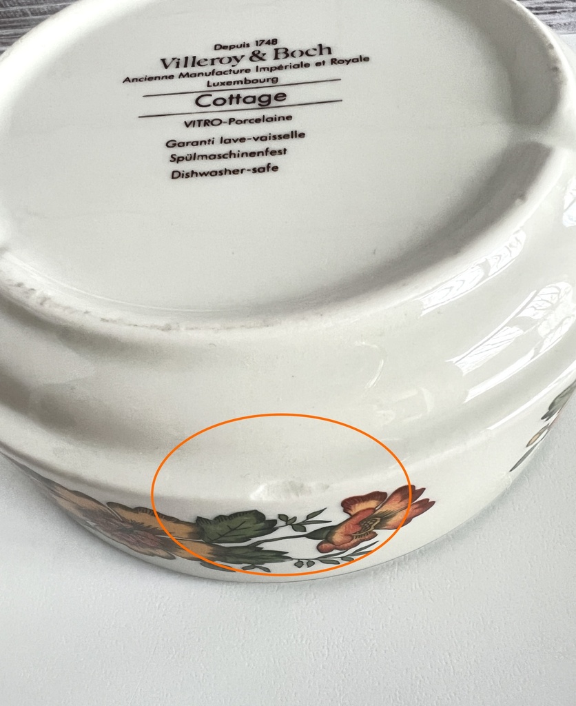 Lot de 2 bols Villeroy & Boch Cottage