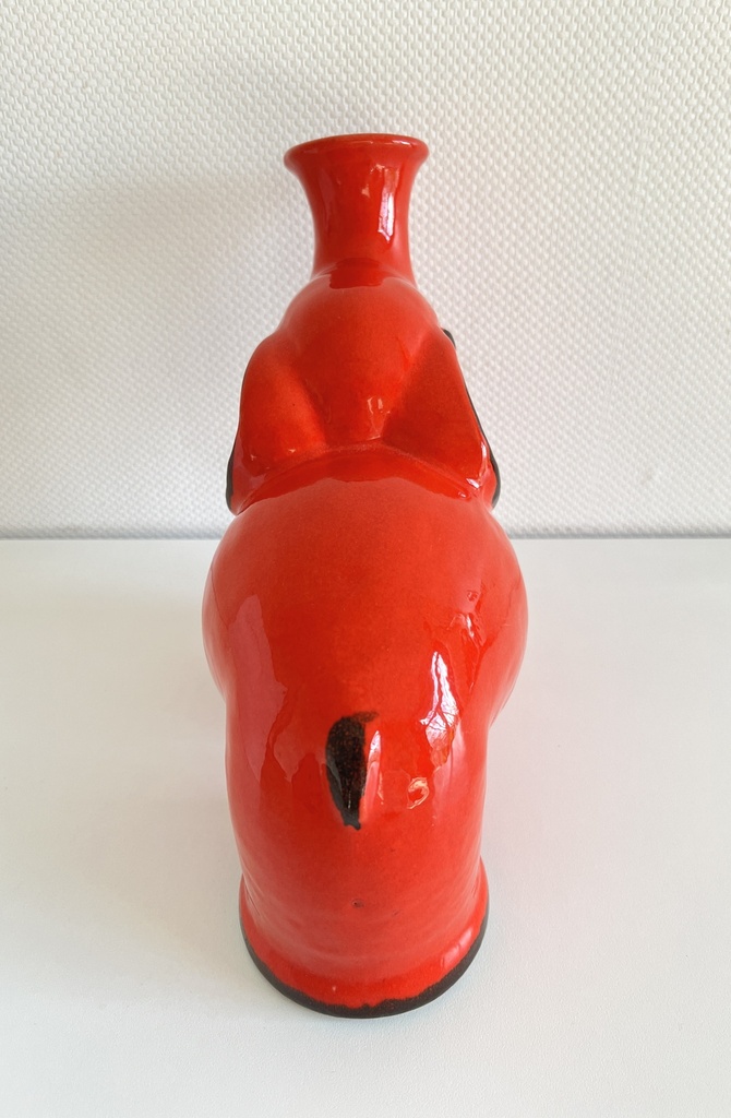 Tirelire éléphant rouge Waechtersbach