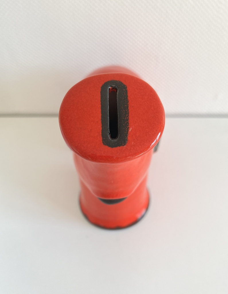 Tirelire éléphant rouge Waechtersbach