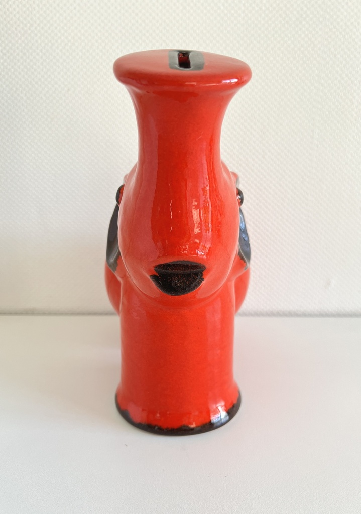 Tirelire éléphant rouge Waechtersbach