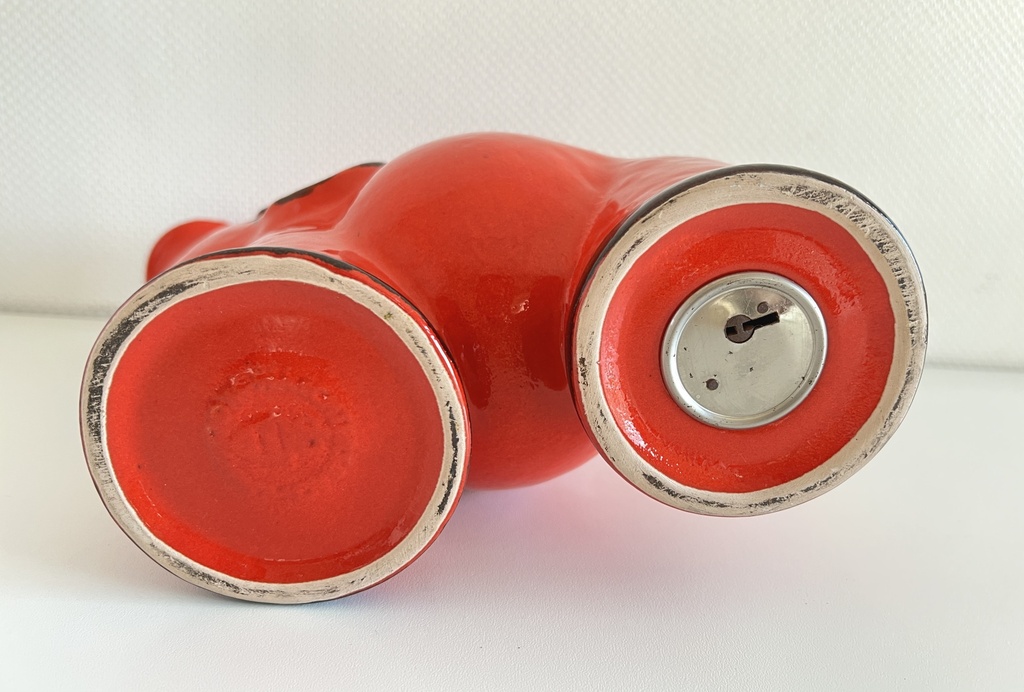 Tirelire éléphant rouge Waechtersbach