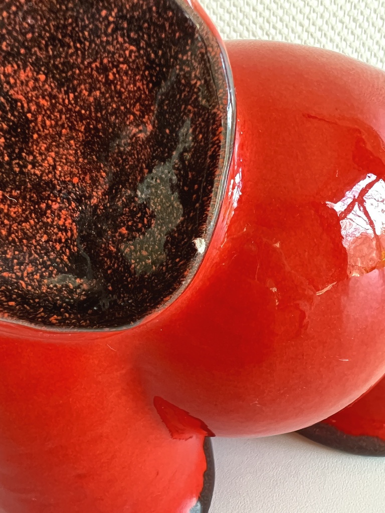 Tirelire éléphant rouge Waechtersbach