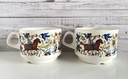 Lot de 2 tasses et sous-tasses Villeroy & Boch Troubadour