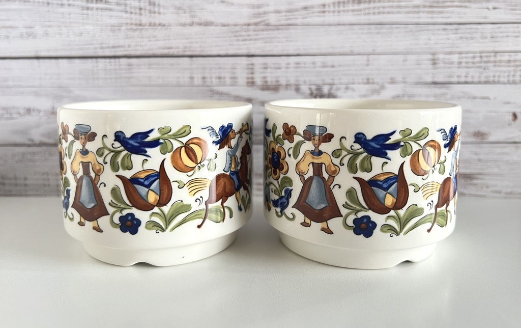 Lot de 2 tasses et sous-tasses Villeroy & Boch Troubadour