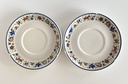 Lot de 2 tasses et sous-tasses Villeroy & Boch Troubadour