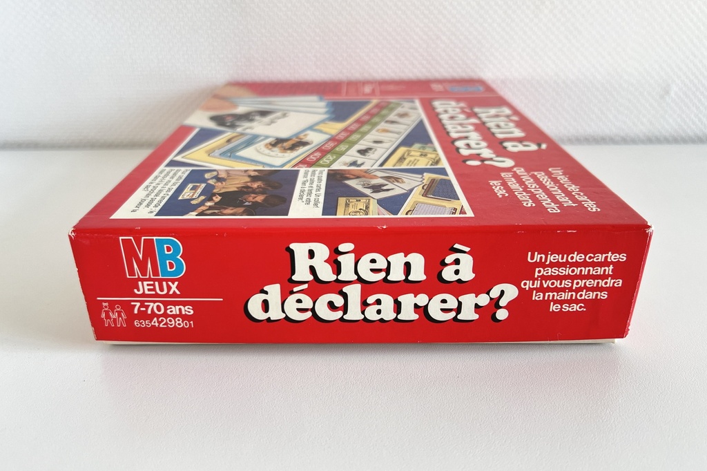 Jeu de société Rien à déclarer ? - MB 1981