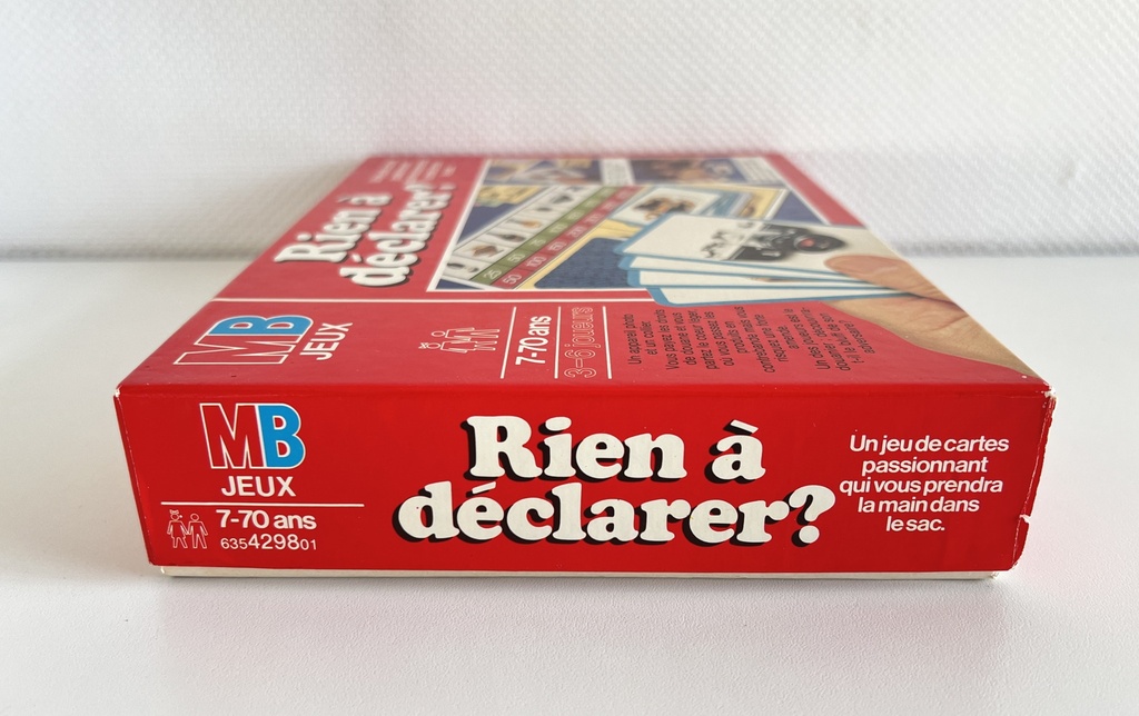 Jeu de société Rien à déclarer ? - MB 1981