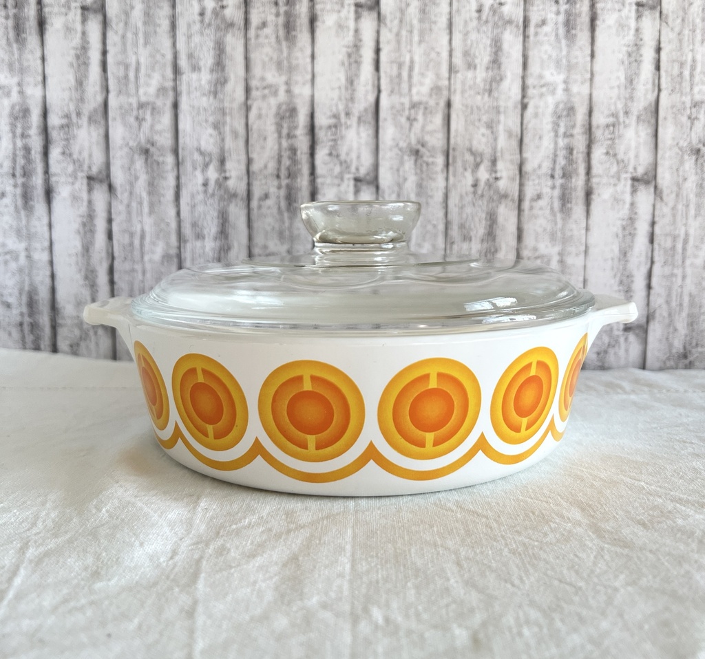 Plat pour four avec couvercle Pyroflam Space Age Orange