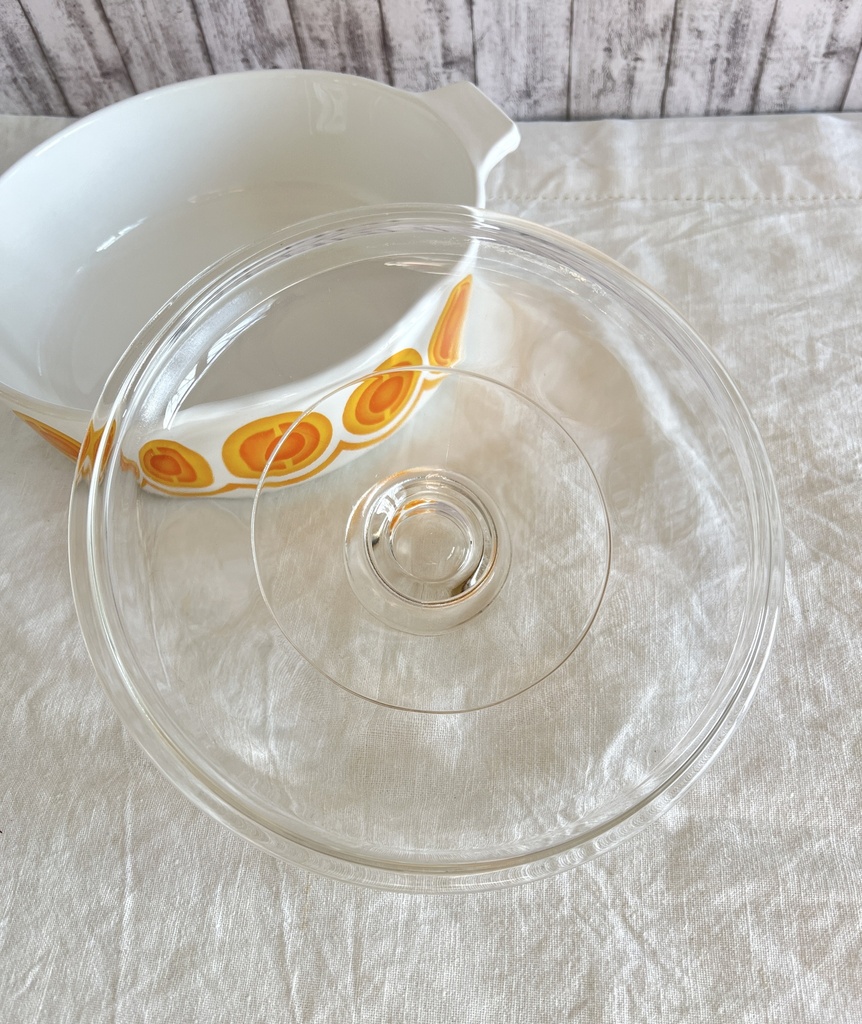 Plat pour four avec couvercle Pyroflam Space Age Orange