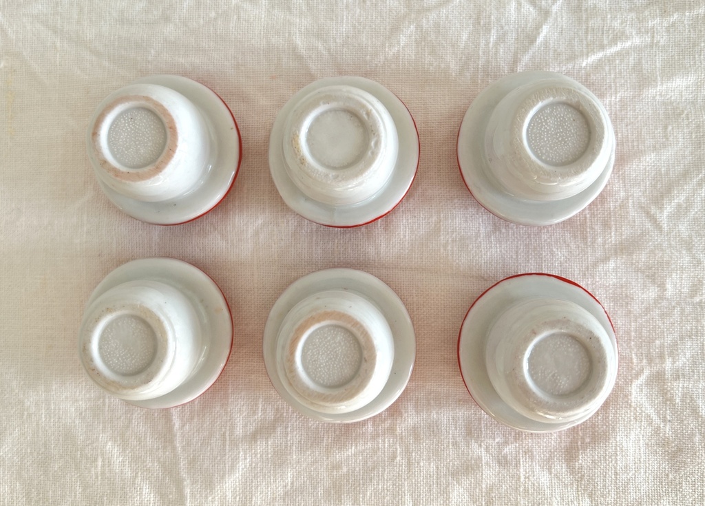 Ensemble de 6 petits bougeoirs champignon Funny Design