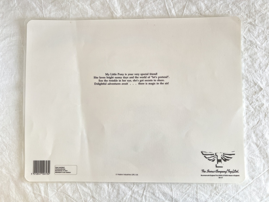 Set de table Mon Petit Poney - Icarus 1984