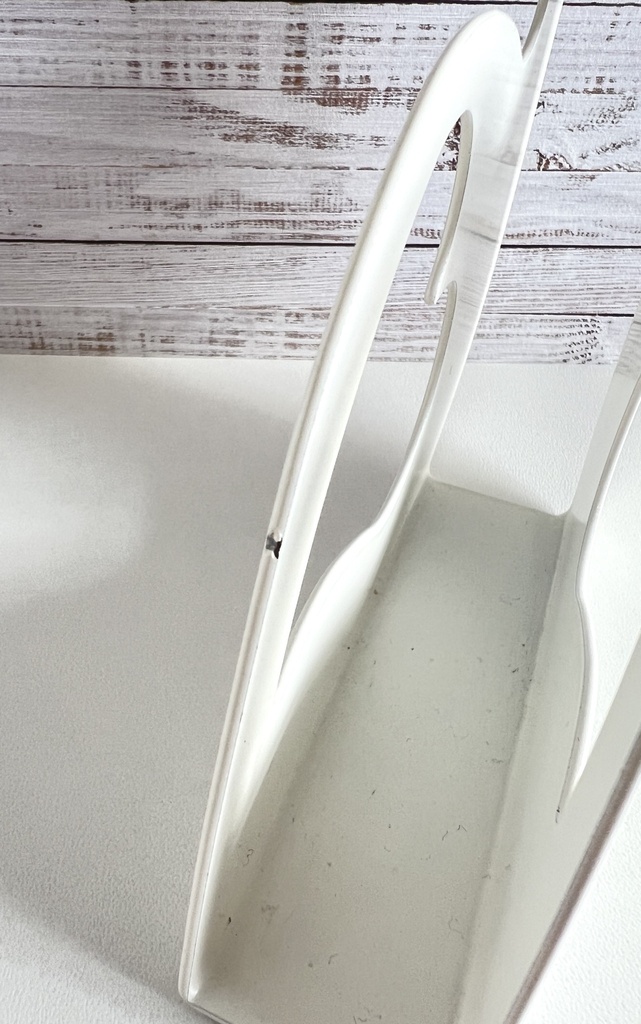 Porte-serviettes blanc en forme d'oiseau avec cœur Ikea Poppig