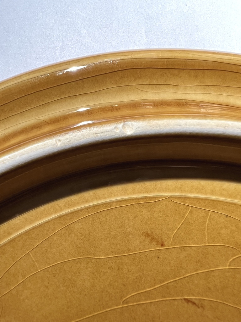 Plat rond à fromages Boch Tentation / Paille