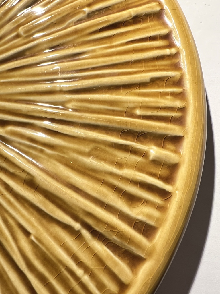 Plat rond à fromages Boch Tentation / Paille