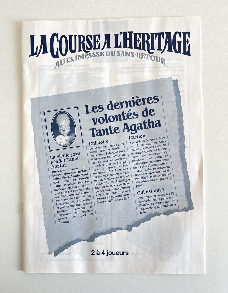 Jeu de société La course à l'héritage - MB 1996