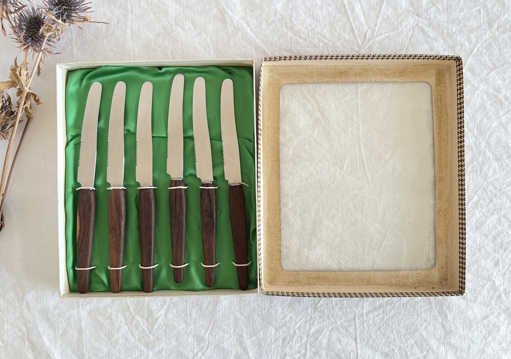 Boîte de 6 couteaux à tartiner Solingen