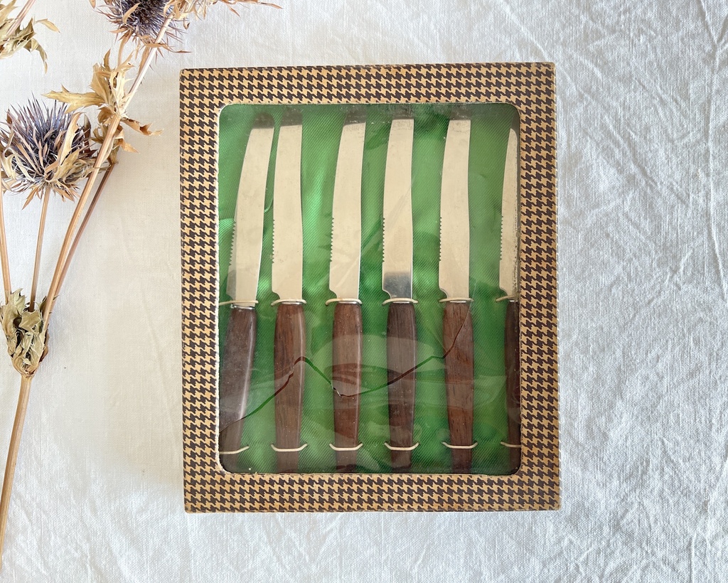 Boîte de 6 couteaux à tartiner Solingen