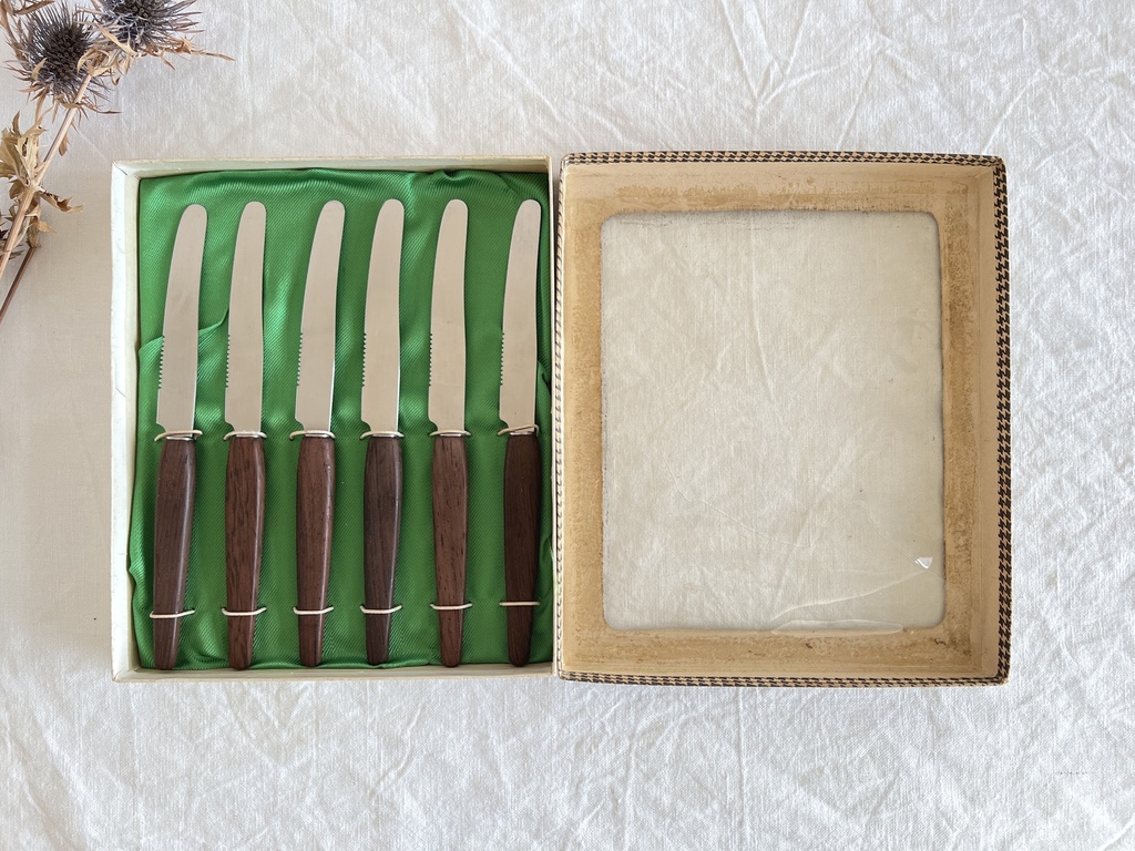 Boîte de 6 couteaux à tartiner Solingen